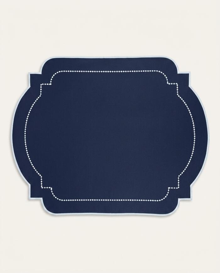 Lugar Americano em Nylon Fancy Azul Marinho - image 0