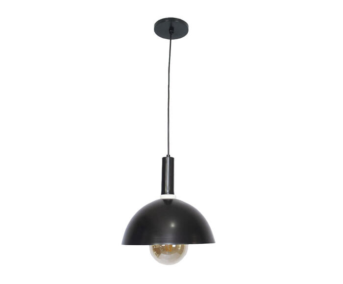 Lumin&aacute;ria Pendente N&iacute;sia Esfera 30 Preta - image 0