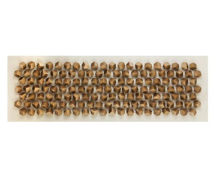 Quadro Big Cubes Dourado - image 0