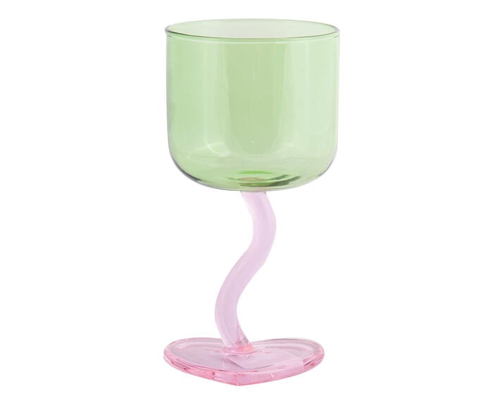 Ta&ccedil;a Heart Verde com Base Rosa - 230ml - image 0