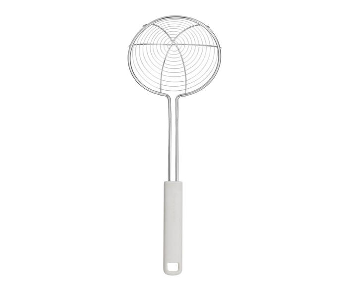 Escumadeira para Fritura em A&ccedil;o Inox Kitchenaid Branca image number 0