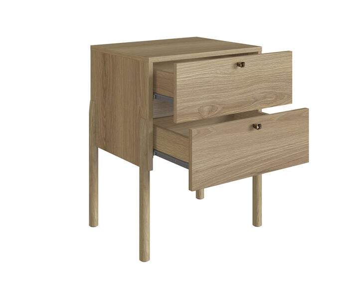 Mesa de Cabeceira 2 Gavetas Oslo Hanover - image 1