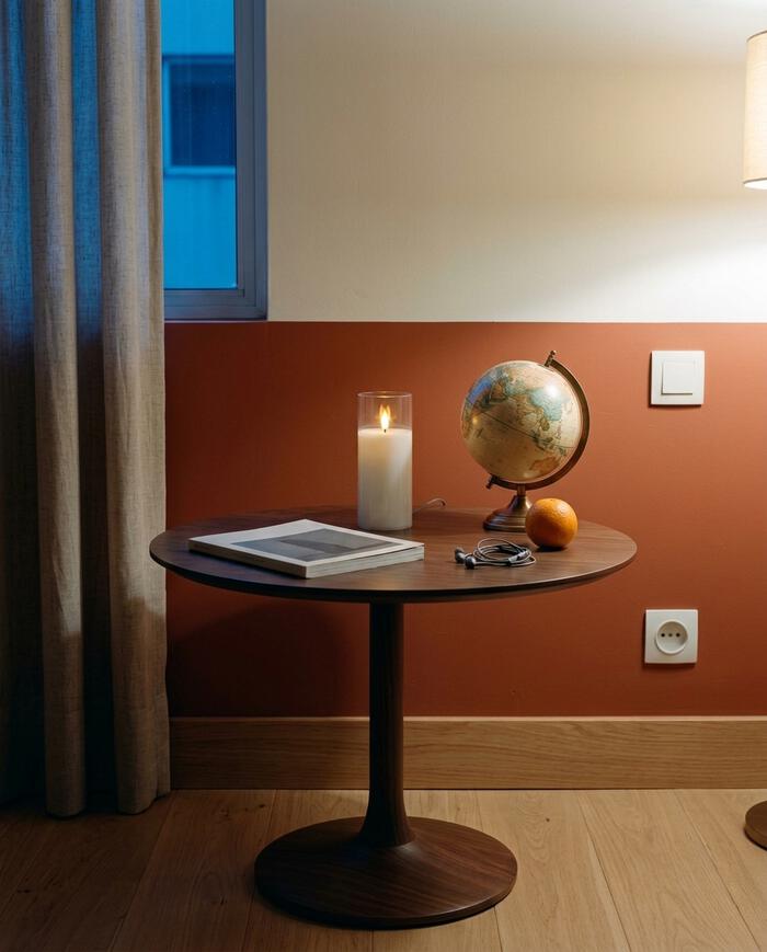 Vela Decorativa de LED Torche Branco Grande - image 1