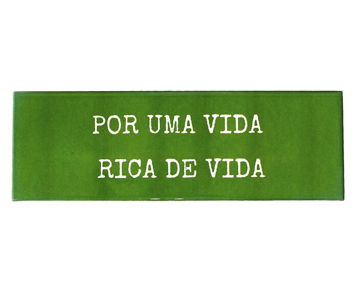 Azulejo Decorativo "Por uma vida Rica" - image 0
