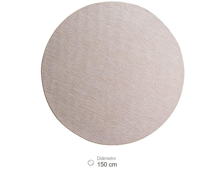 Tapete Redondo Artesanal Look Jacquard Flor de Liz A image number 9