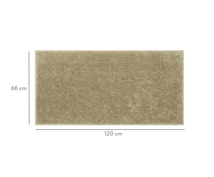Passadeira Shaggy Beira de Cama Smooth Trigo image number 4