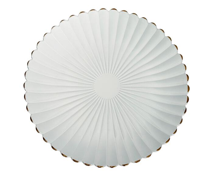 Sousplat branco com filado dourado - image 0