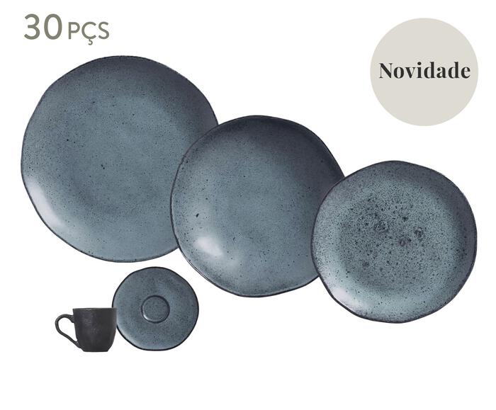 Aparelho de Jantar Org&acirc;nico Petroleum Azul 30 pe&ccedil;as image number 0