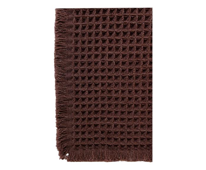 Tapete para Banheiro Waffle Chenille Marrom image number 2