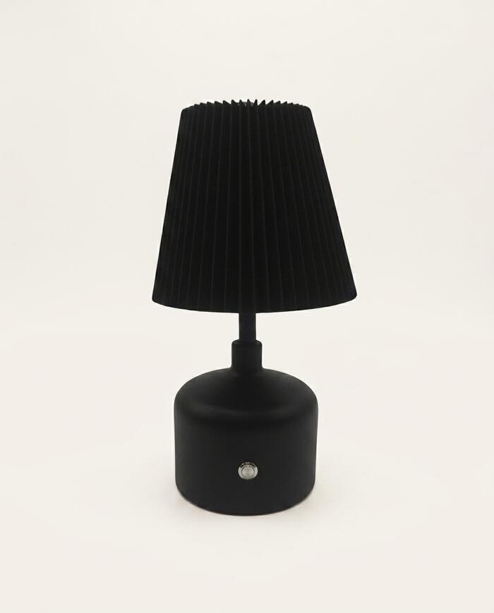 Abajur de Mesa Recarreg&aacute;vel Preto - image 1