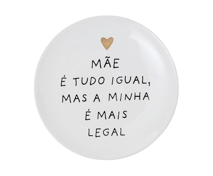 Prato Decorativo "M&atilde;e &eacute; tudo igual, mas a minha" - image 0