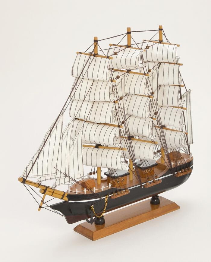 Barco Decorativo Velaris Branco e Marrom image number 4