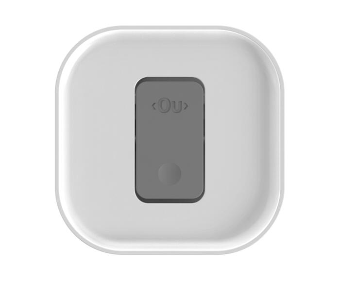 Pote Herm&eacute;tico Quadrado Duo Lock Branco Fechado Branco image number 3