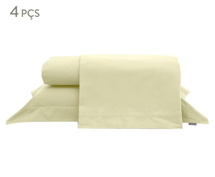 Jogo de Len&ccedil;ol Colors Ma&ccedil;&atilde; Verde 200 Fios - image 0