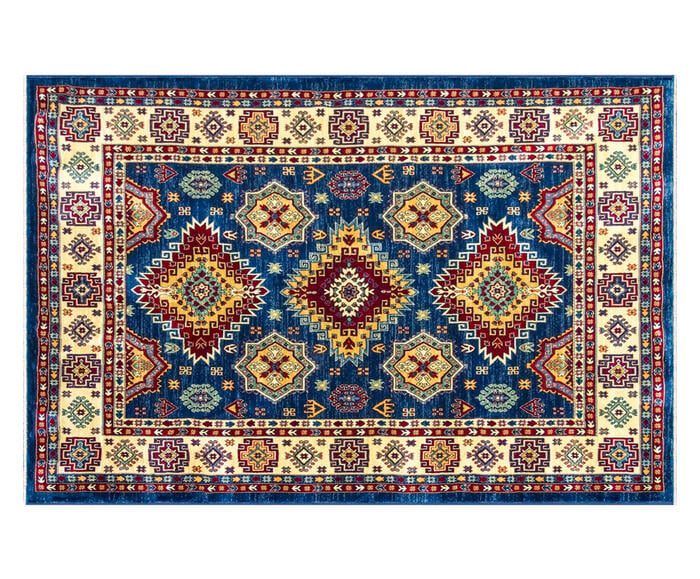 Tapete Cl&aacute;ssico Turco Kasakh Naava - Azul - image 0