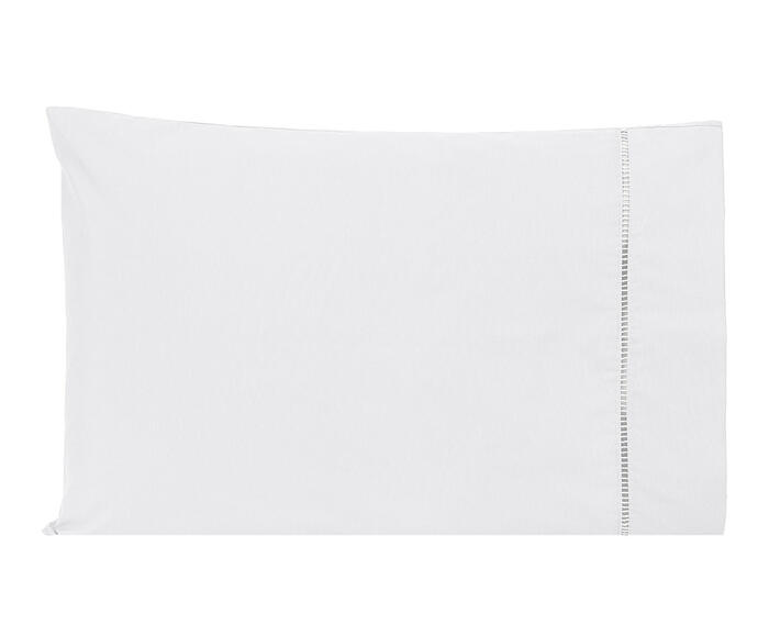 Fronha Ponto Palito Branco 200 Fios - 50X70cm - image 0