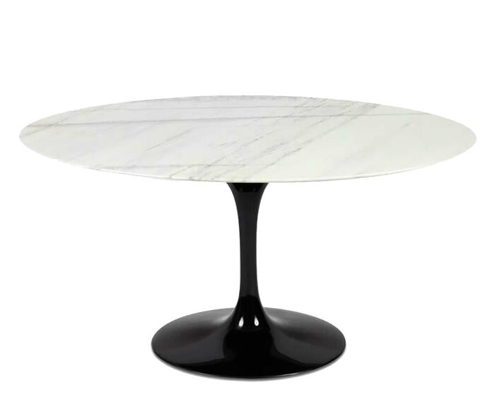 Mesa Saarinen Oval Espirito Santo Base Preta - image 1