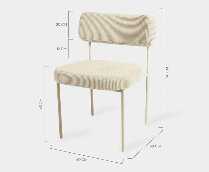 Cadeira Slim Cotel&ecirc; Off-White - image 1