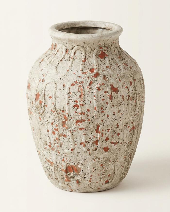 Vaso em Cer&acirc;mica R&uacute;stico Cutie I Branco - image 1