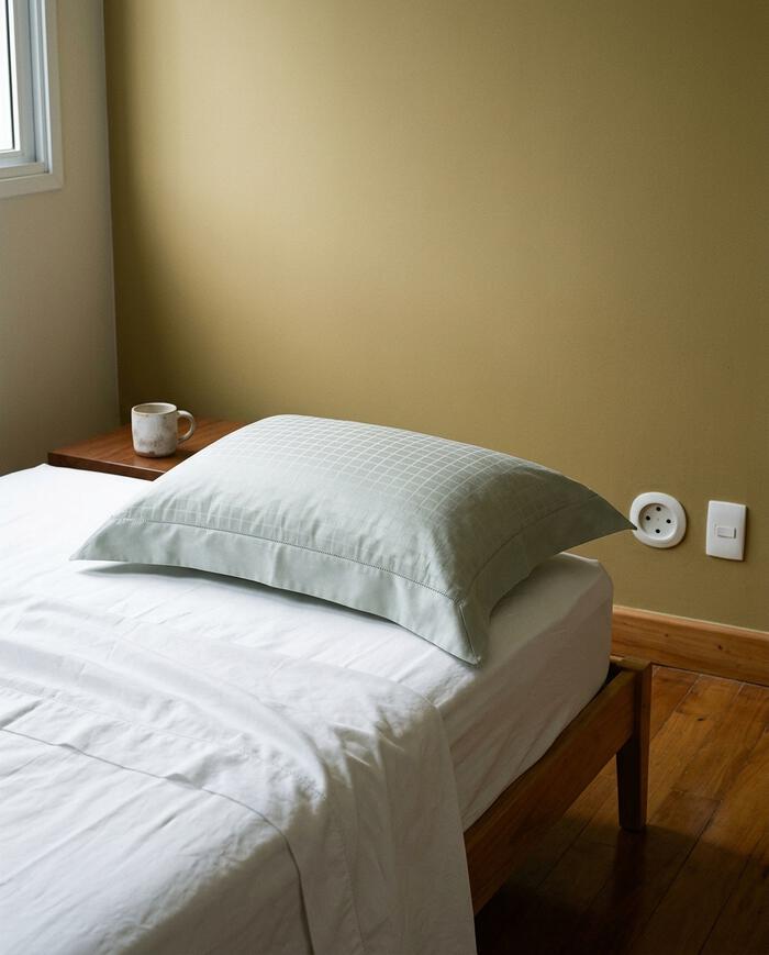 Fronha Damask Square Verde 300 Fios image number 1