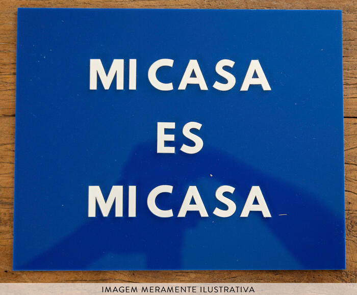 Placa Decorativa em Acr&iacute;lico "Mi Casa Es Mi Casa" - image 1