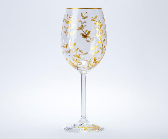 Ta&ccedil;a para Vinho Tinto em Cristal London Gold - image 1