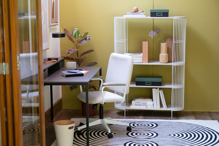 Cadeira Office Chicago em Tecido e Courino image number 6