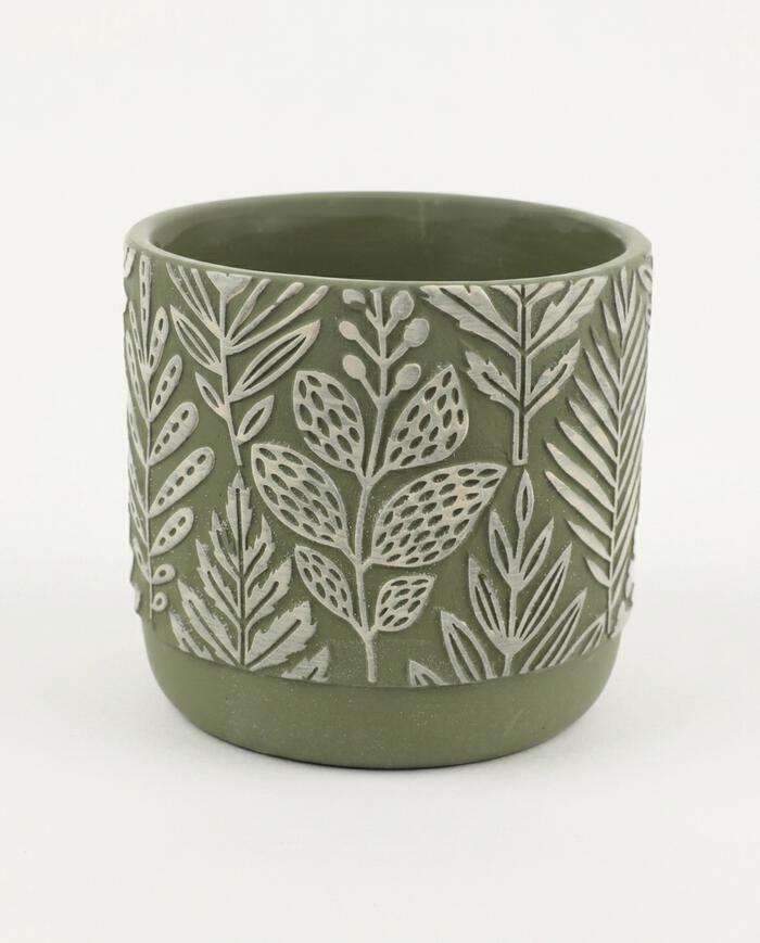 Cachepot Foliage Verde M&eacute;dio image number 2