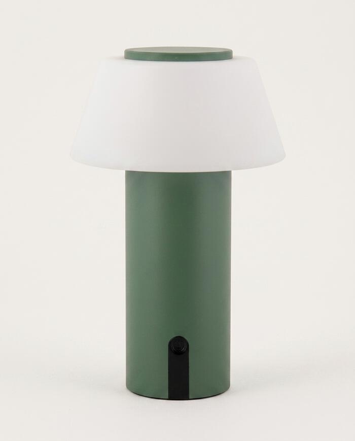 Lumin&aacute;ria de Mesa Recarreg&aacute;cel Bivolt Lizz Verde - image 1