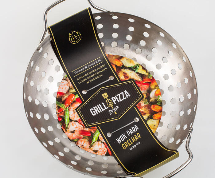 Panela Wok Inox para Grelhar Aranuir image number 3