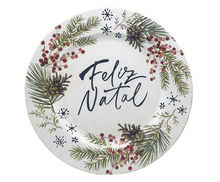 Sousplat Estampado Feliz Natal - image 0