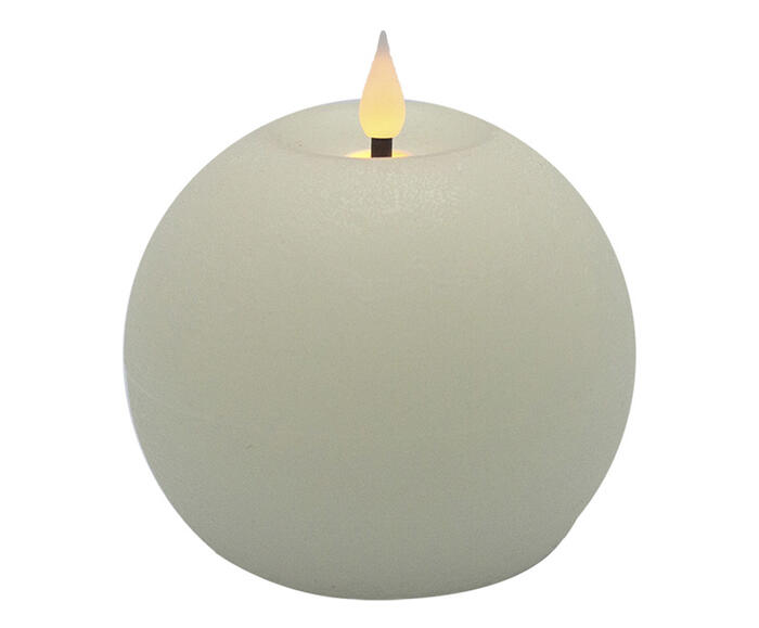 Vela Decorativa de LED Cerchio Branco Pequeno - image 0
