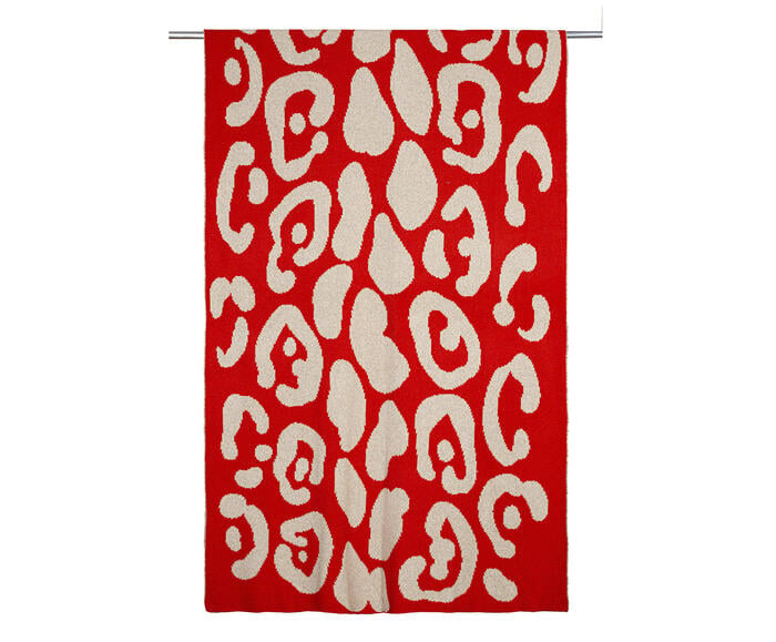 Manta On&ccedil;a Pintada Papiro Red - image 1