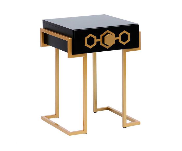 Mesa de Cabeceira Glam - Preto - image 0