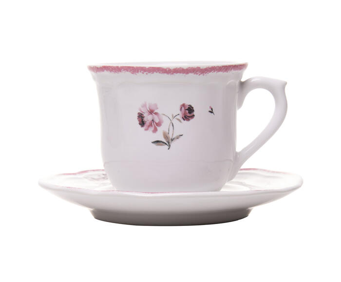 X&iacute;cara para Caf&eacute; com Pires Florescer Rosa - image 0