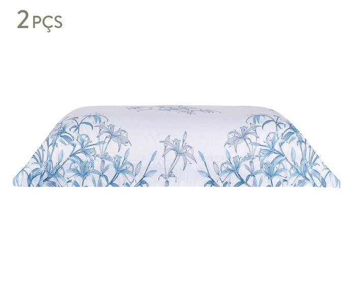 Jogo de Fronhas Acetinadas Fleurs de Lys 300 Fios - image 0