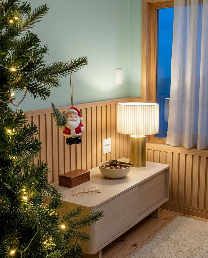 Enfeite para Pendurar Noel com Pinheiro - image 1