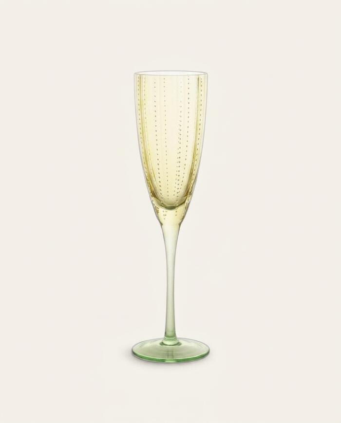 Ta&ccedil;a para Champanhe Firenze Amarelo e Verde - image 0