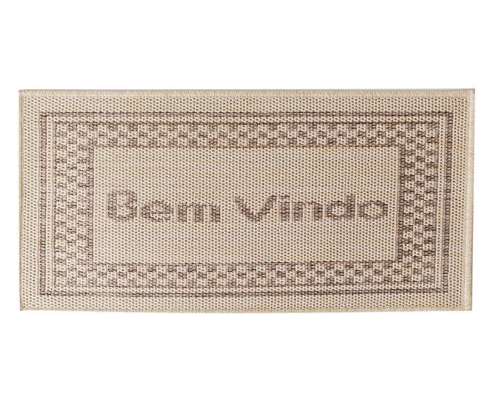 Capacho Look Jacquard Bem Vindo  - Creme image number 0