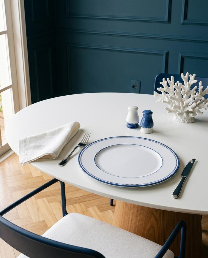 Sousplat Navy Style Branco e Azul - image 1