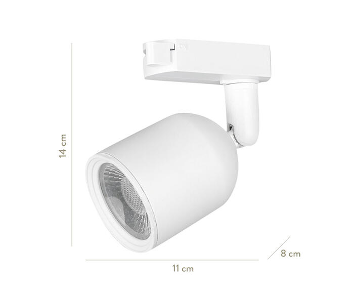 Spot de Led 12W Vicky  Branco  - Bivolt - image 1