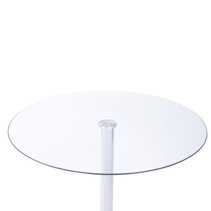 Mesa de Jantar Redonda Apollo com Tampo em Vidro - Transparente image number 2