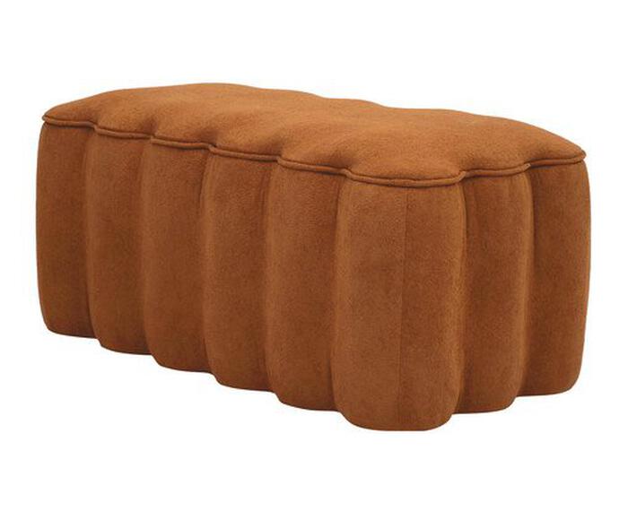 Puff Ret&acirc;ngular Boucle Pitanga image number 3