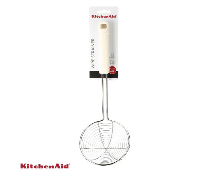 Escumadeira para Fritura em A&ccedil;o Inox Kitchenaid Branca image number 6