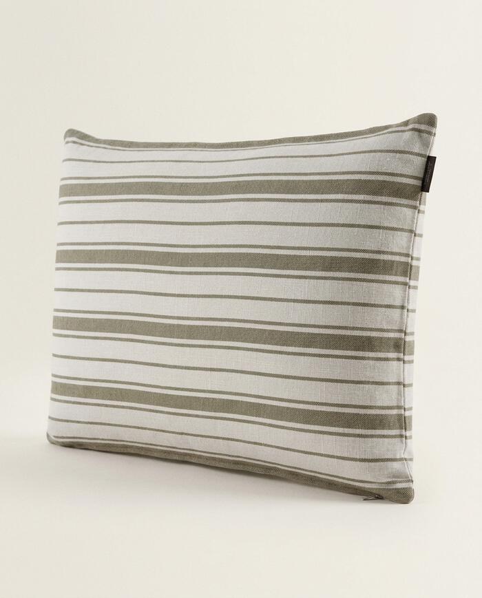 Capa de Almofada Chandni OffWhite e Verde - image 1