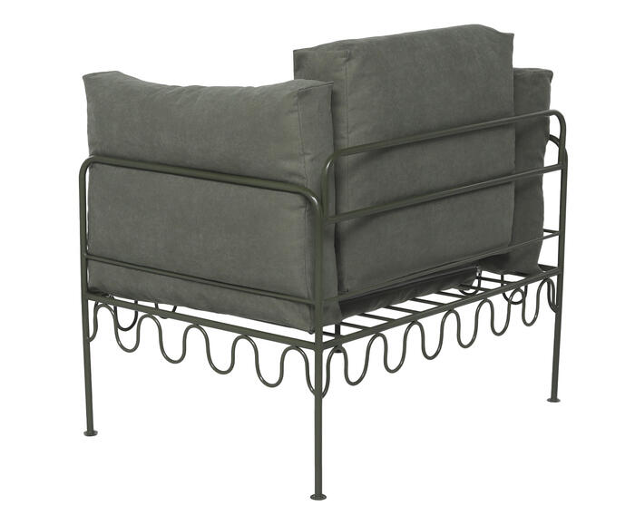 Poltrona Pop Indoor Ondas - Verde Musgo image number 3