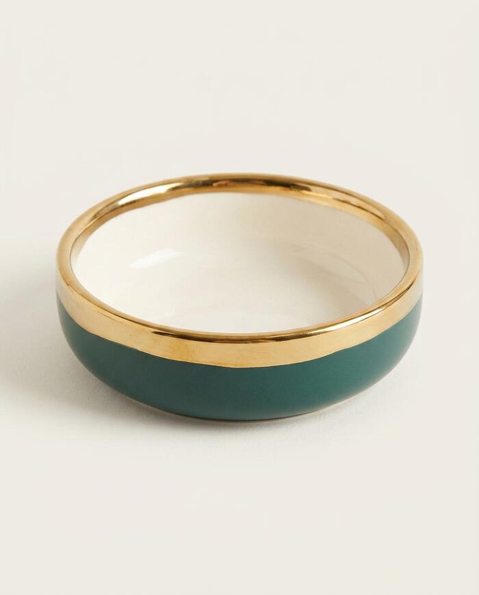 Mini Bowl Summer Gaia com Borda Dourada - image 0