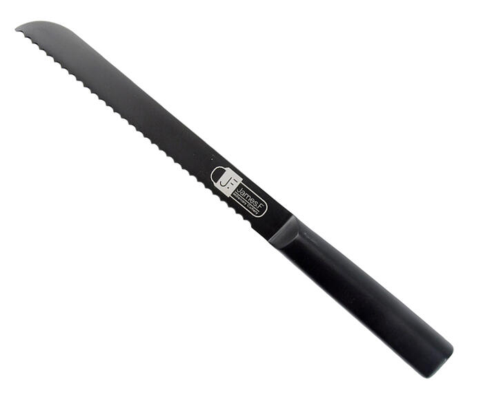 Faca para P&atilde;o em Inox Zila 8'' - Preta - image 0