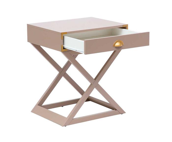 Mesa de Cabeceira Cross Burlywood - Taupe image number 3