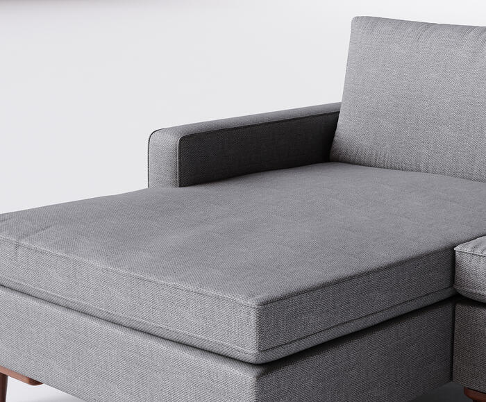 Sof&aacute; com Chaise Sivas II Cinza image number 5